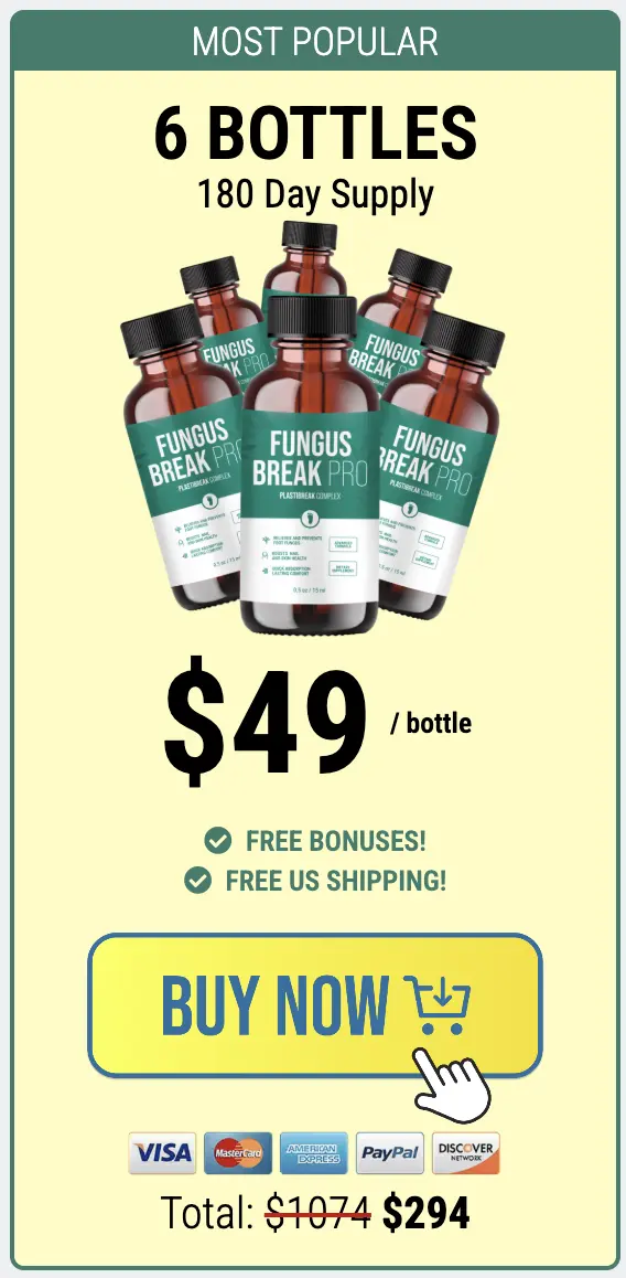Fungus Break Pro order six bottles